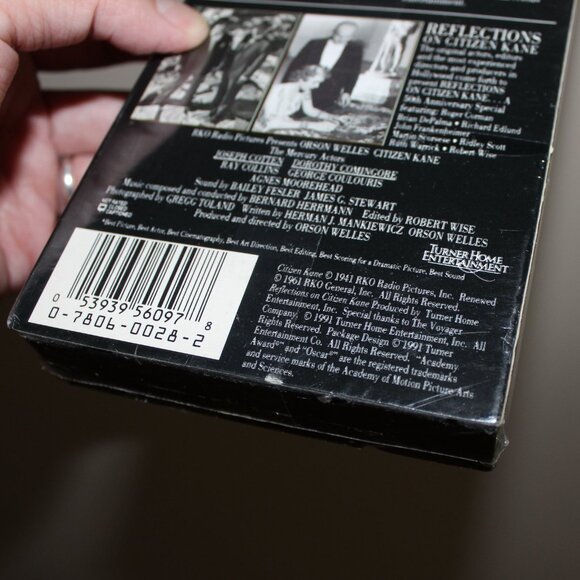 3/$28❤️1941 CITIZEN KANE 50th Anniversary VHS 1991 Turner Home Entertainment - Picture 7 of 13
